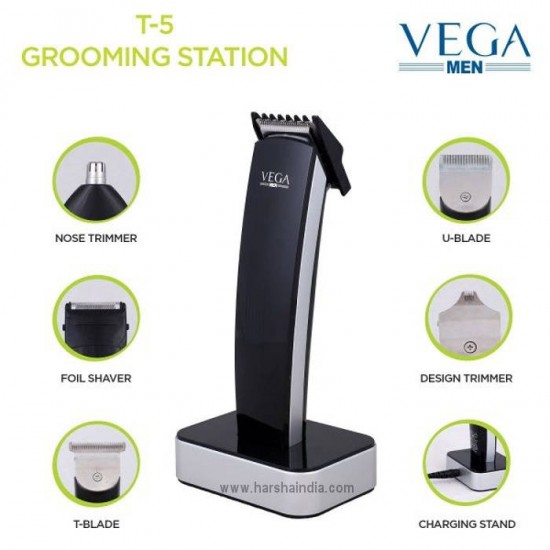 Vega Beard Hair Trimmer T-5 Grooming Station VHTH-04